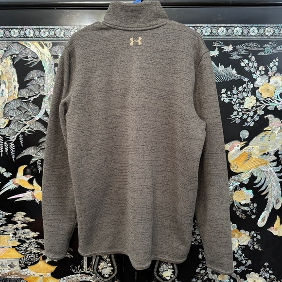 Under Armour Brown Heather 1/4 Snap Fleece Pullover Loose Fit XL - Picture 6 of 6
